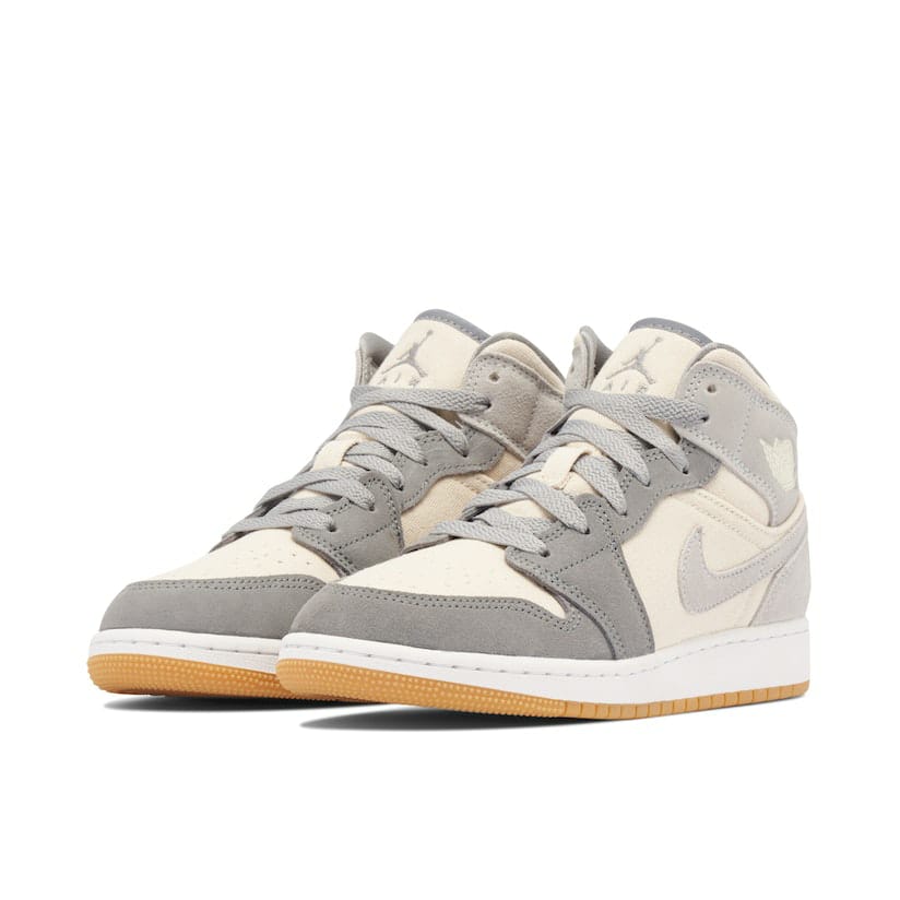 Air Jordan 1 Mid Coconut Milk Grey