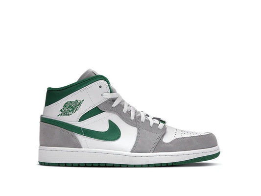 Air Jordan 1 Mid Smoke Grey Pine Green